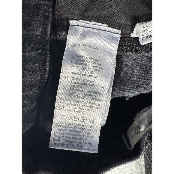 MADEWELL Women's Sz 28 Balloon Black Biscayne Wash Raw-Hem Denim Jeans - Picture 7 of 11